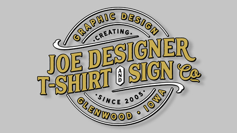 Joe Designer T-shirt and Sign Co